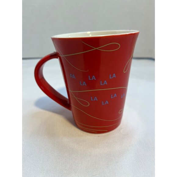 Starbucks Fa La La La 2020 Red Christmas Coffee Mug 10 oz - Picture 2 of 5